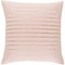 Tiwari Home 22" Blush Pink and Metallic Copper Foil Printed Line Pattern Square Throw Pillow Cover